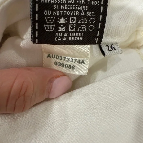 7 For All Mankind Women's White Skinny Bootcut Jeans - Picture 4 of 7